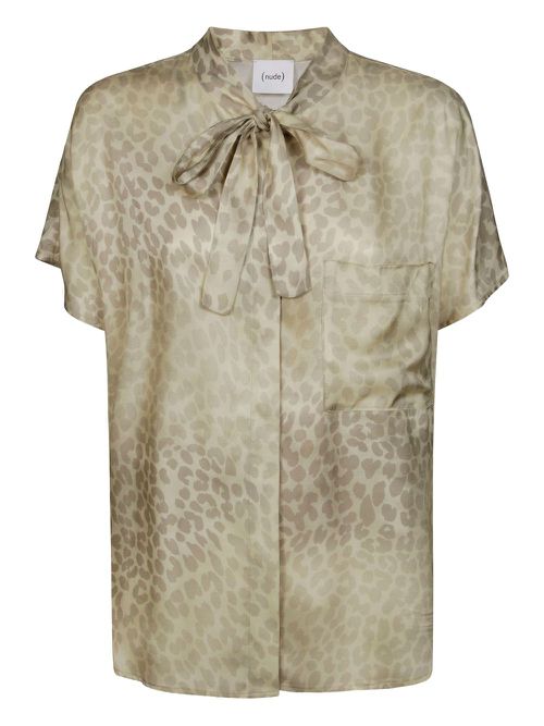 Nude animal-print shirt - Neutrals