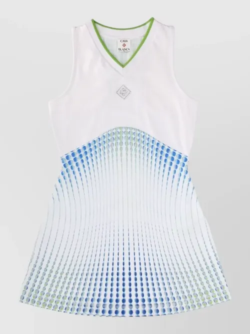 Casablanca - gradient racerback sleeveless dress v neckline