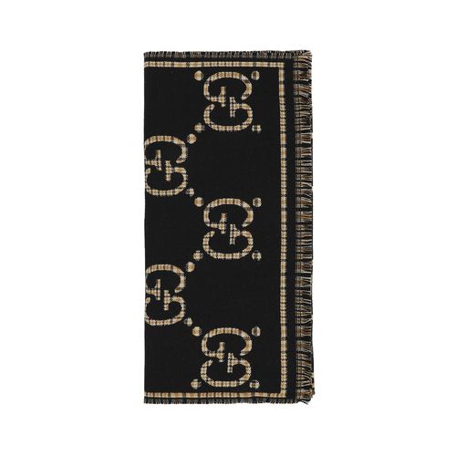 Check GG Wool Scarf