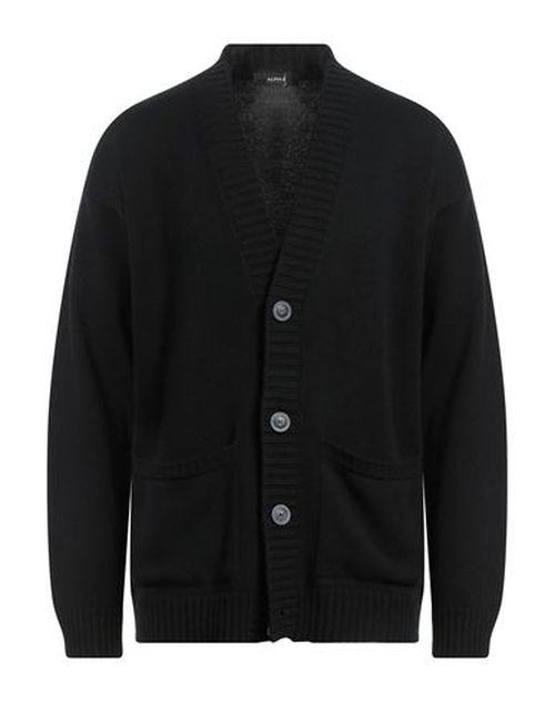 Alpha Studio Man Cardigan Black Size 44 Polyamide, Wool, Viscose, Cashmere