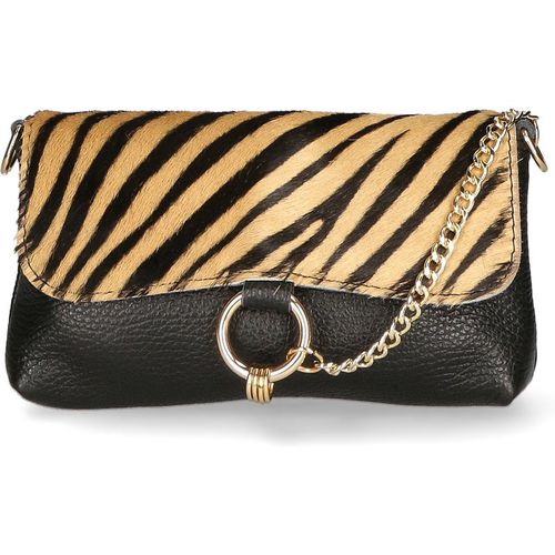 Gave Lux Unterarmtasche Frauen ZEBRA COGNAC