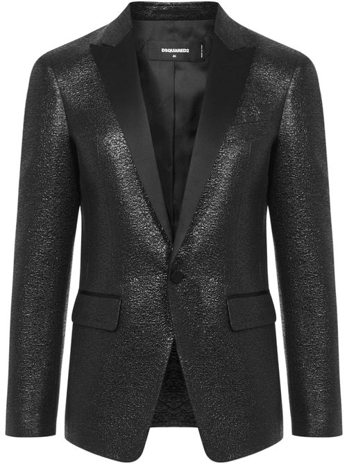 Black Peaked Lapel Blazer