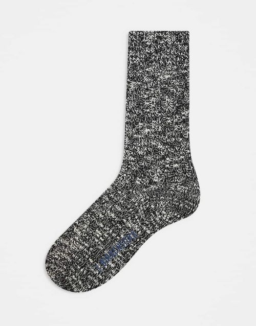 Birkenstock womenswear slub cotton sock in grey