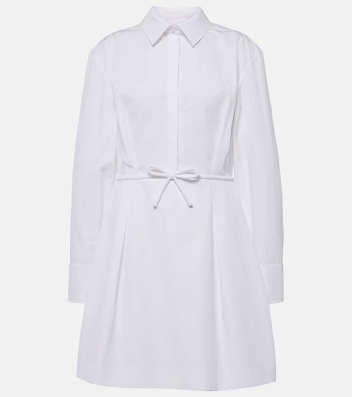 Cotton poplin shirt dress