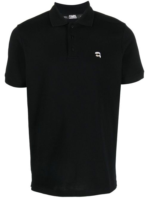 Ikonik 2.0 embroidered polo shirt - Black