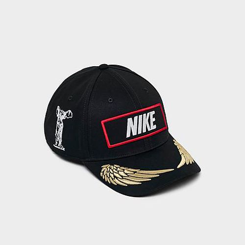Club Structured Racing Backstrap Hat in Black