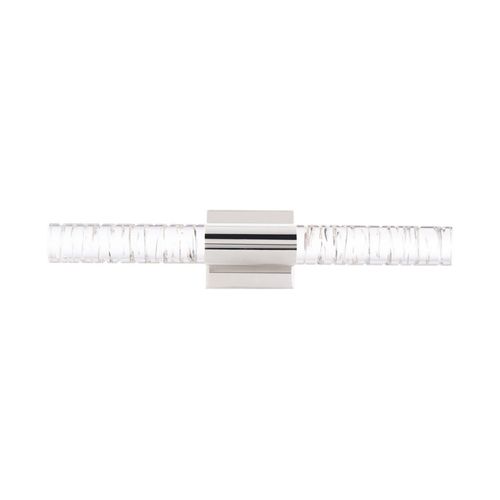 Cru 1-Light LED Bathroom Vanity Light in Polished Nicke