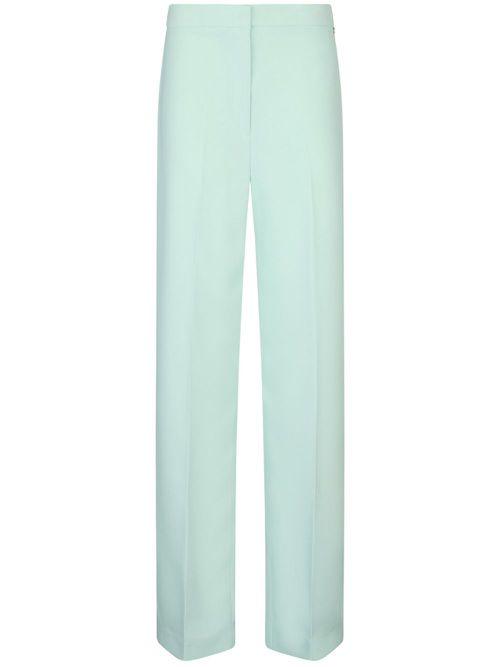Mint green trousers with slit