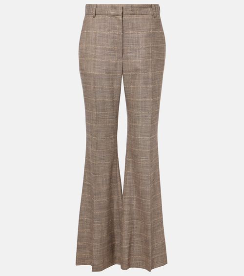 Stevens wool-blend flared pants