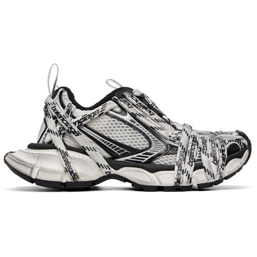 White & Black 3XL Extreme Laces Sneakers