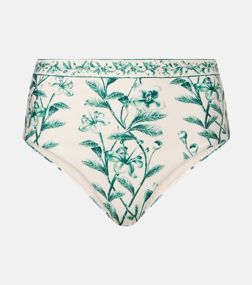 Magenta floral bikini bottoms