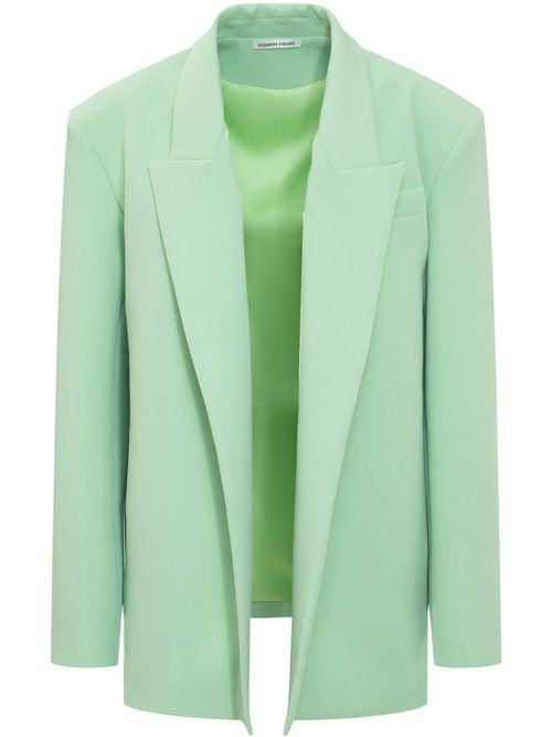 Open-front blazer - Green