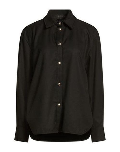 Woman Shirt Black Size 10 Polyester, Viscose, Elastane