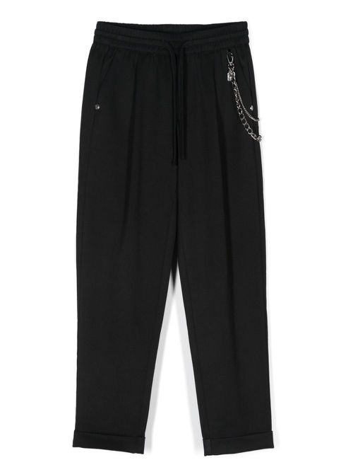 Logo-lettering trousers - Black