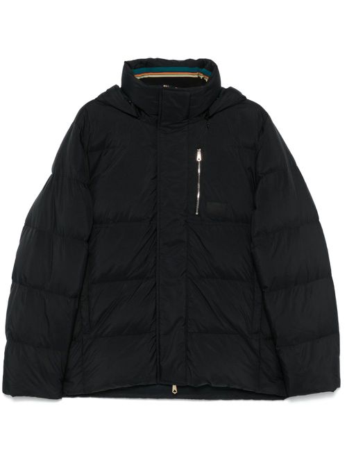 Hooded puffer jacket - Black