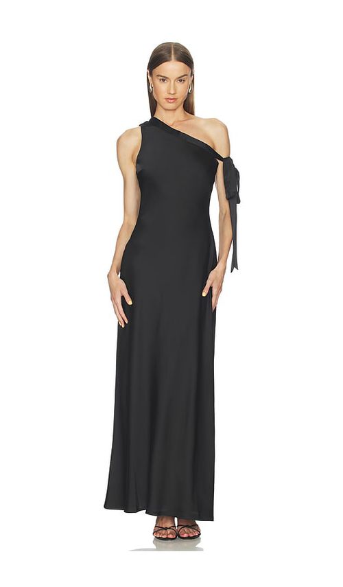 Runaway The Label Viola One Shoulder Maxi Dress in Black. - M also in