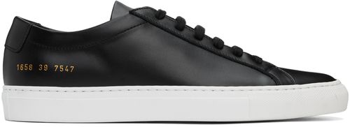 Common Projects Black Achilles Low Sneakers