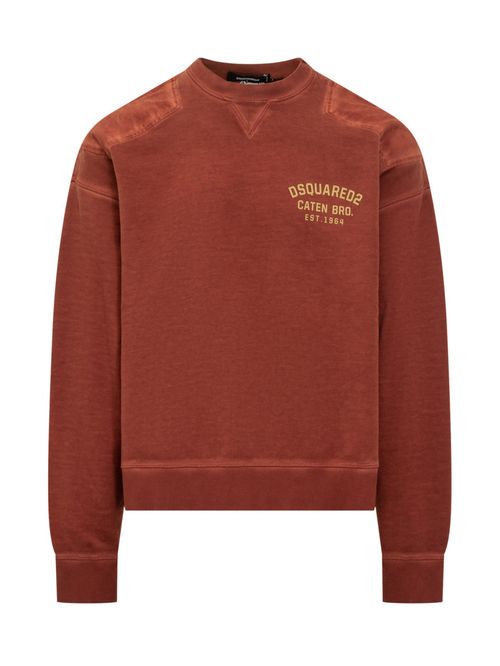 Red Crew Neck Sweatshirt
