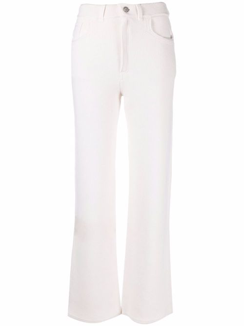 Denim suit trousers - White