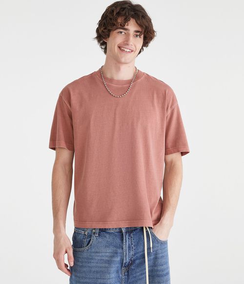 Washed Boxy Fit Crew Tee