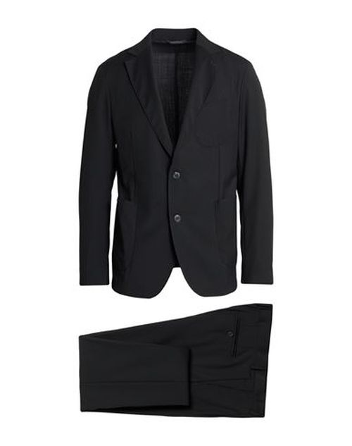 Man Suit Black Size 44 Polyester, Wool, Elastane
