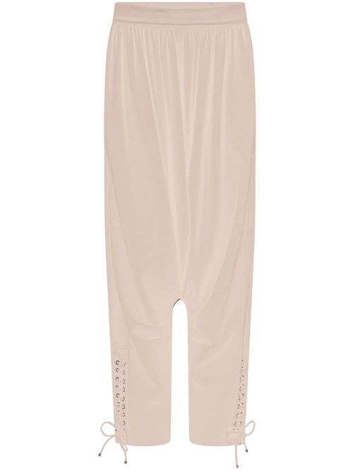 Drop-crotch trousers - Neutrals