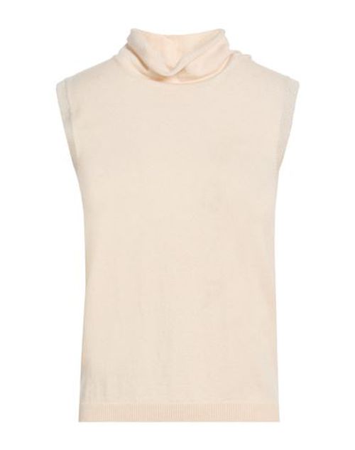 Woman Turtleneck Beige Size 6 Virgin Wool, Viscose, Cashmere, Polyester, Metallic fiber