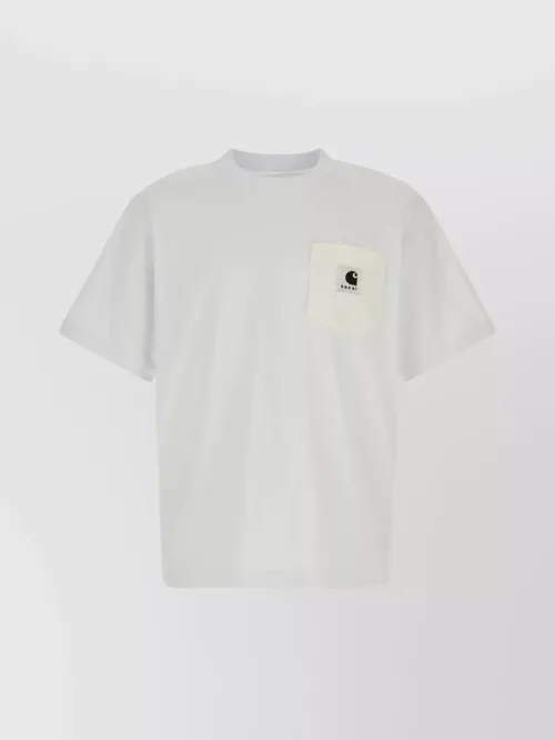 Sacai - cotton t-shirt chest pocket