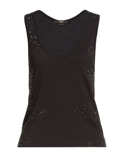 Woman Tank top Black Size M Viscose, Elastane