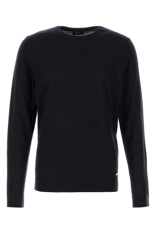 Wool Crewneck Sweater — Navy