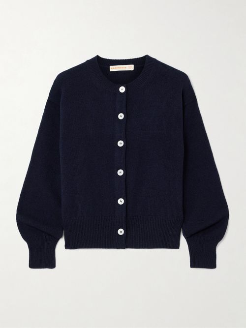 &Ada Wool Cardigan - Navy
