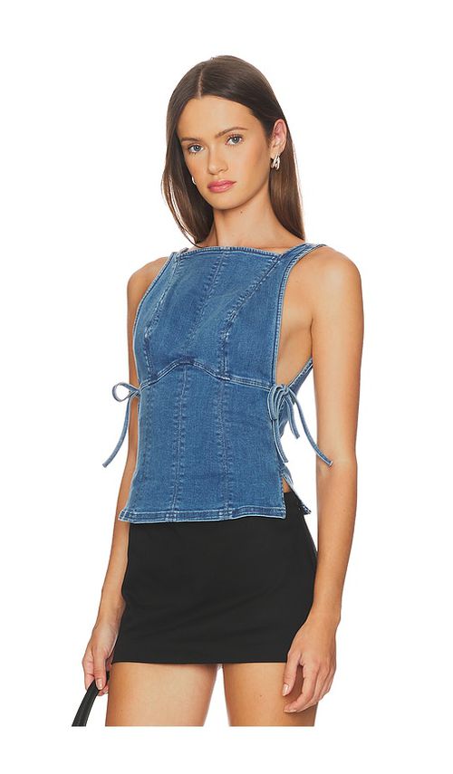 Free People Not My Fault Corset in Blue.  XS. Also in L, M