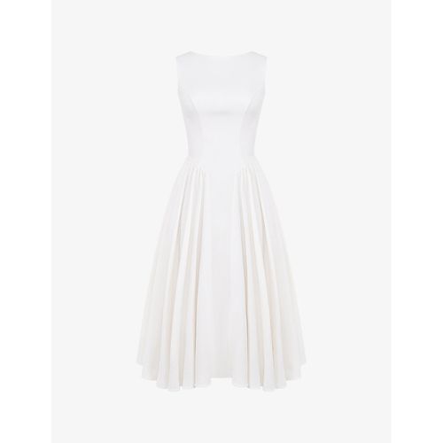Cindy Cut-out Woven Midi Dress