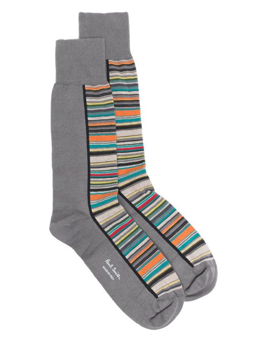 Paul Smith half signature socks - Grey