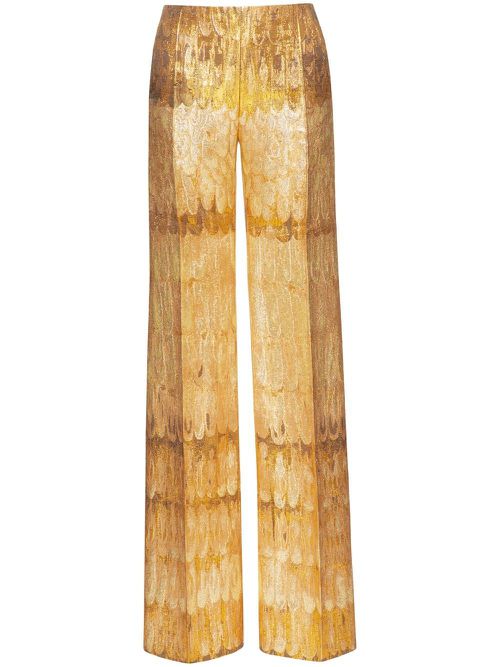 Golden Wings brocade trousers