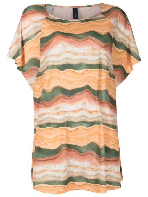 Kala graphic-print dress - Orange