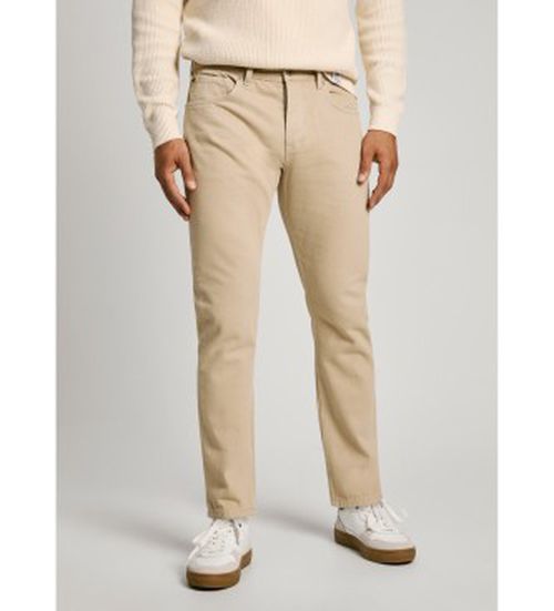 Pepe Jeans for man. PM207392YH4 Jeans Tapered beige (38/30), Casual, Denim, Organic Cotton, Sustainable