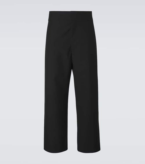 Virgin wool straight pants