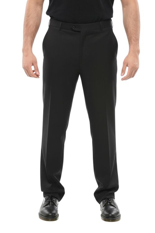 Black Flat Front Pants