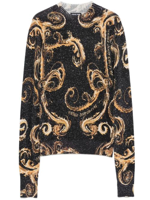 Chromo Couture-print sweater - Black
