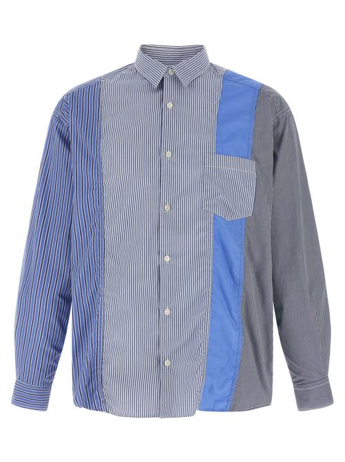 Blue Patchwork shirt