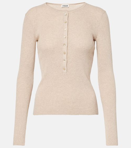 Macaw cotton and cashmere Henley shirt