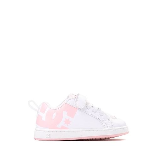 DC Court Graffik Skate Shoe - Baby / Toddler - White / Pink
