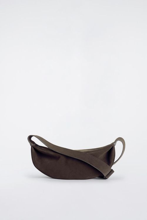 Swing Crossbody Bag - Split Suede