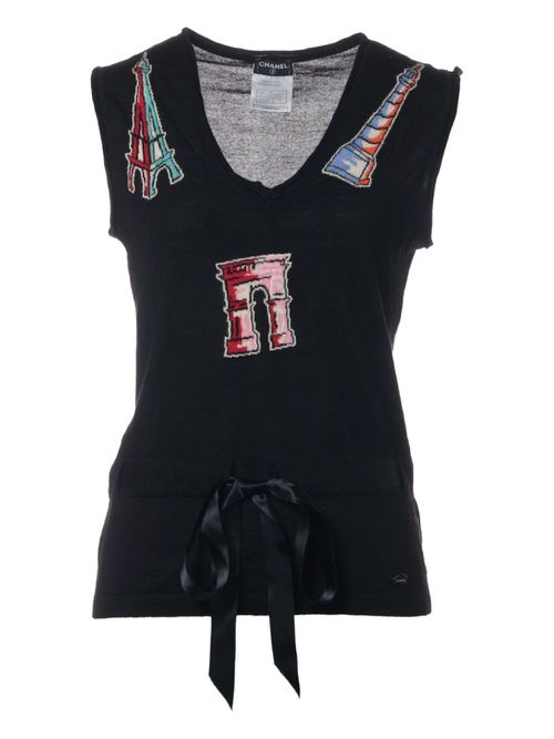 CHANEL Pre-Owned 2006 cashmere vest - Black