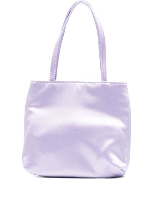 Silk tote bag - Purple