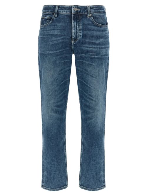 Stretch Cotton Denim Jeans — Blue
