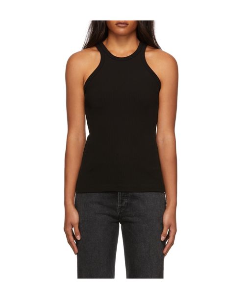 Black round-neck vest