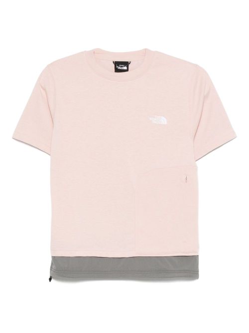 Logo-embroidered T-shirt - Pink