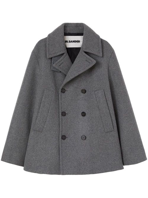 Double breasted wool coat - Grey